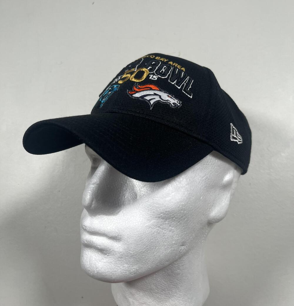 Super Bowl 50 Hat Cap Strap Back Mens One Size Black NFL Football New Era